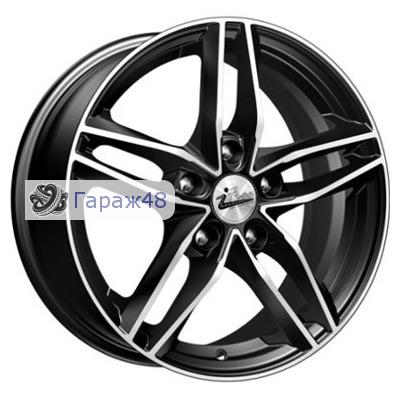 iFree Moskva R16 / 6.5J PCD 5x114.3 ET 50 ЦО 66.1 Литые Черный глянцевый с полированной лицевой поверхностью