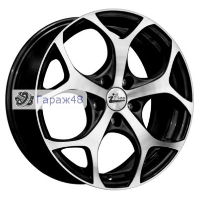 iFree Tortuga R17 / 7J PCD 5x114.3 ET 39 ЦО 60.1 Литые Черный глянцевый с полированной лицевой поверхностью